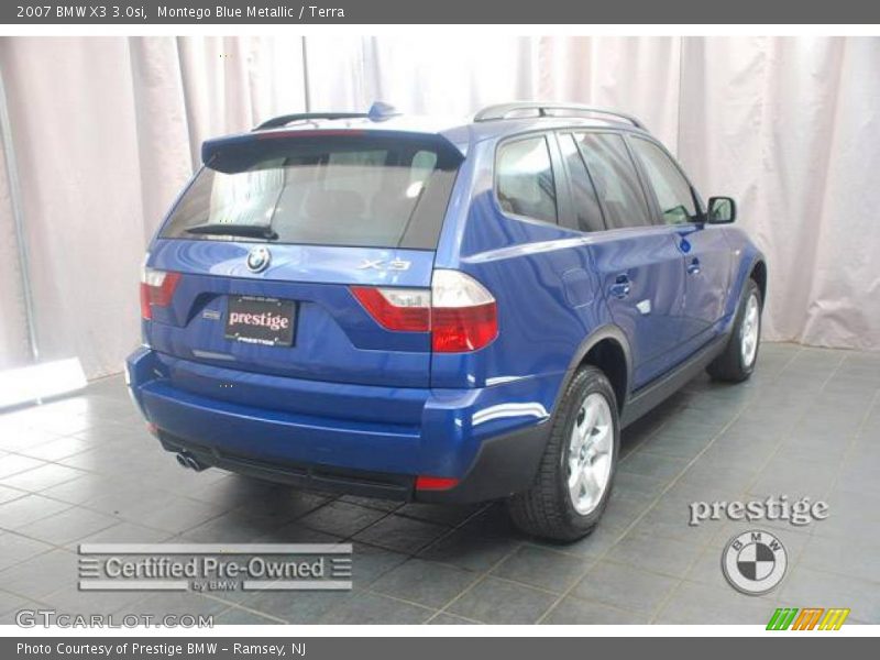 Montego Blue Metallic / Terra 2007 BMW X3 3.0si