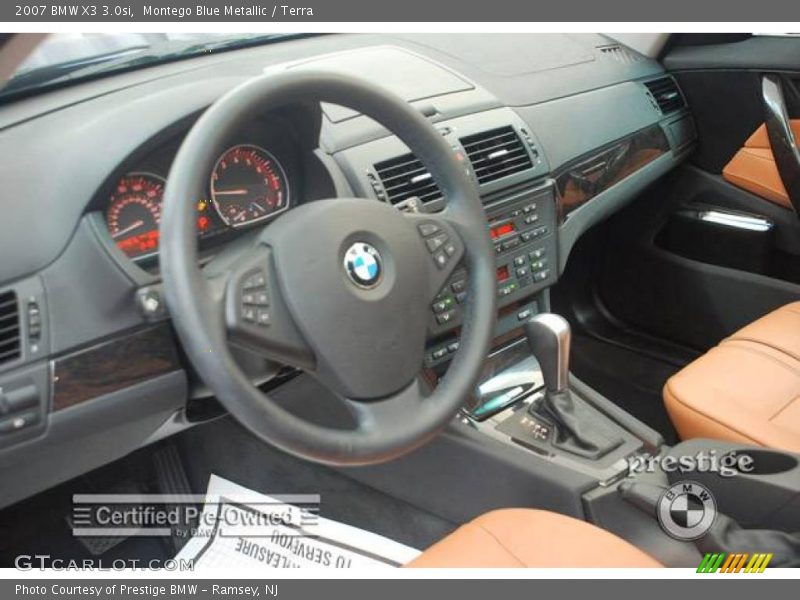 Montego Blue Metallic / Terra 2007 BMW X3 3.0si