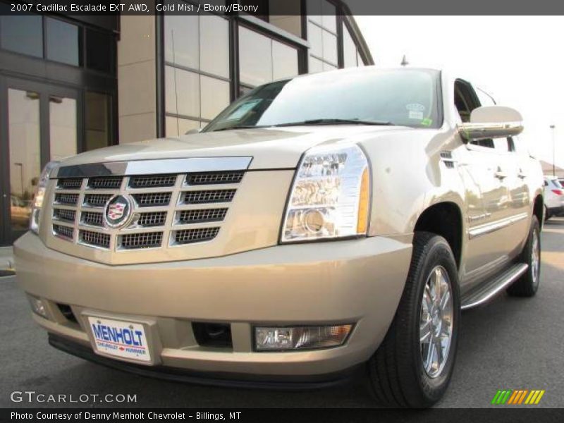 Gold Mist / Ebony/Ebony 2007 Cadillac Escalade EXT AWD