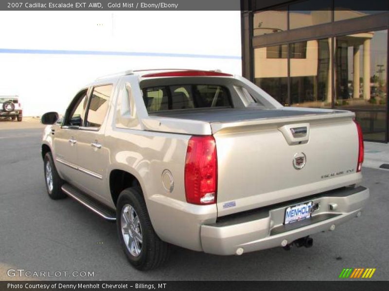 Gold Mist / Ebony/Ebony 2007 Cadillac Escalade EXT AWD