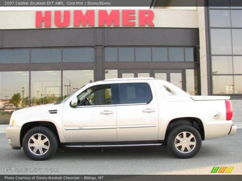 Gold Mist / Ebony/Ebony 2007 Cadillac Escalade EXT AWD