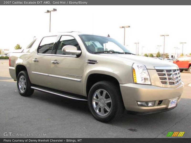 Gold Mist / Ebony/Ebony 2007 Cadillac Escalade EXT AWD
