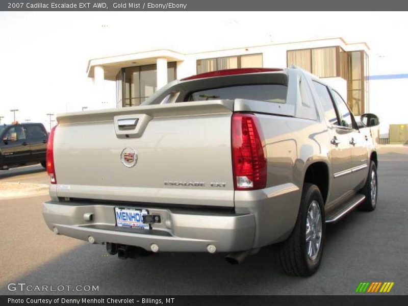 Gold Mist / Ebony/Ebony 2007 Cadillac Escalade EXT AWD
