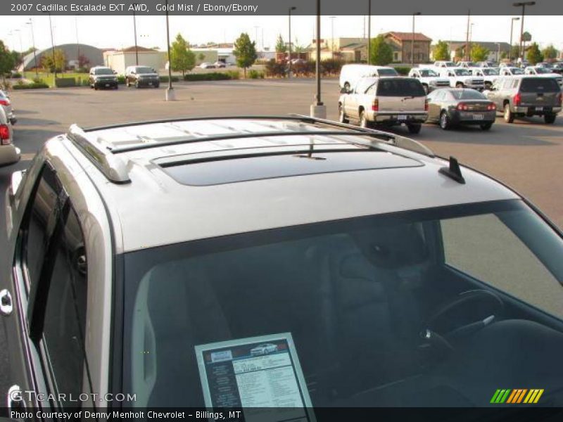 Gold Mist / Ebony/Ebony 2007 Cadillac Escalade EXT AWD