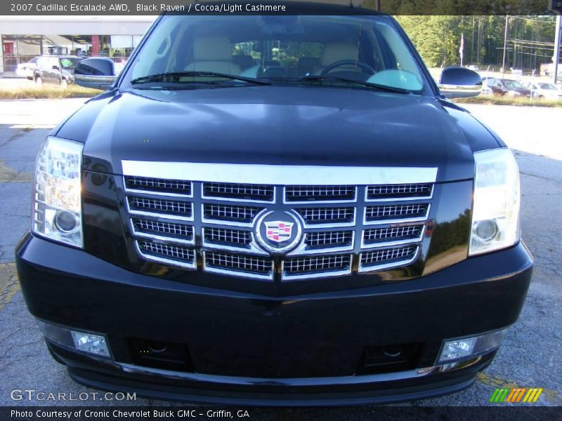 Black Raven / Cocoa/Light Cashmere 2007 Cadillac Escalade AWD