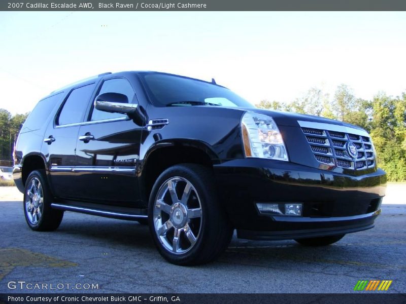 Black Raven / Cocoa/Light Cashmere 2007 Cadillac Escalade AWD