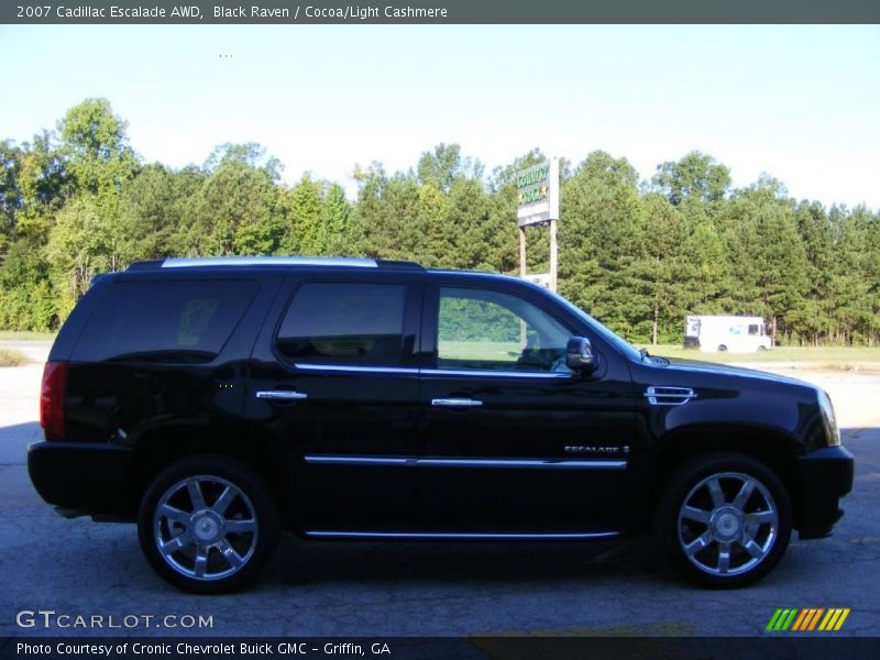 Black Raven / Cocoa/Light Cashmere 2007 Cadillac Escalade AWD