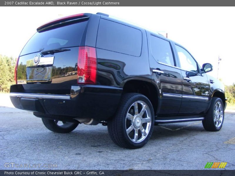 Black Raven / Cocoa/Light Cashmere 2007 Cadillac Escalade AWD