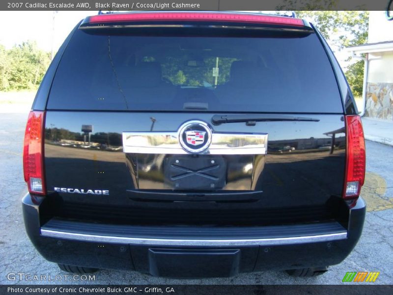 Black Raven / Cocoa/Light Cashmere 2007 Cadillac Escalade AWD