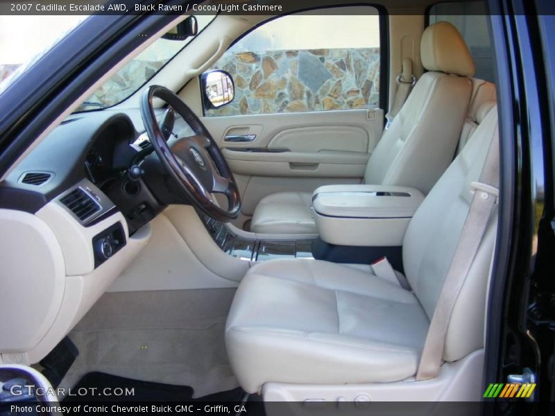 Black Raven / Cocoa/Light Cashmere 2007 Cadillac Escalade AWD