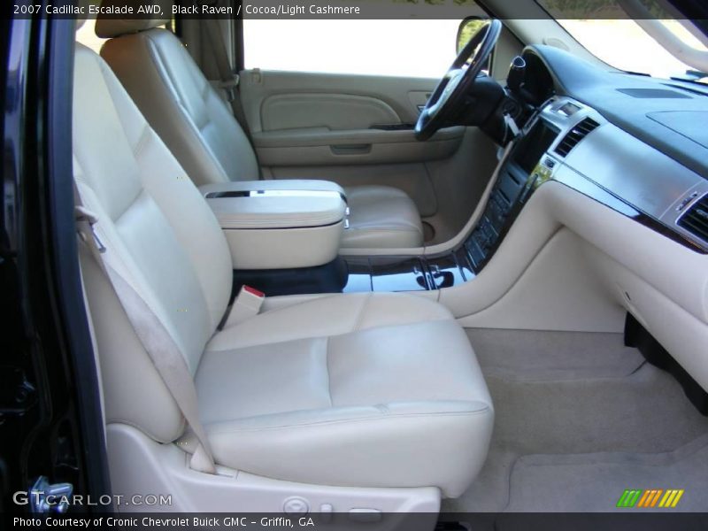 Black Raven / Cocoa/Light Cashmere 2007 Cadillac Escalade AWD
