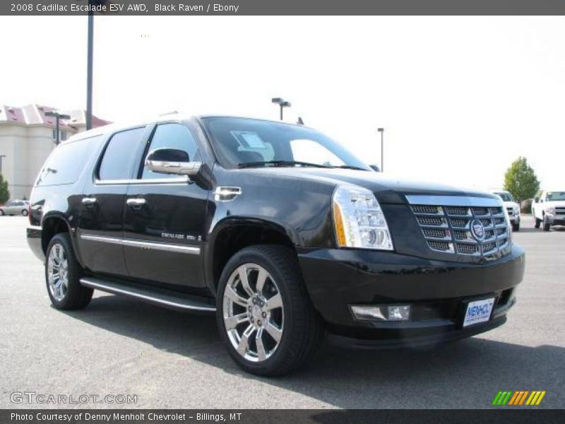 Black Raven / Ebony 2008 Cadillac Escalade ESV AWD