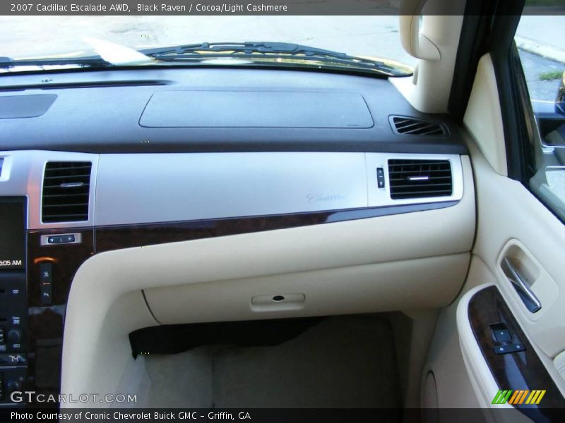 Black Raven / Cocoa/Light Cashmere 2007 Cadillac Escalade AWD