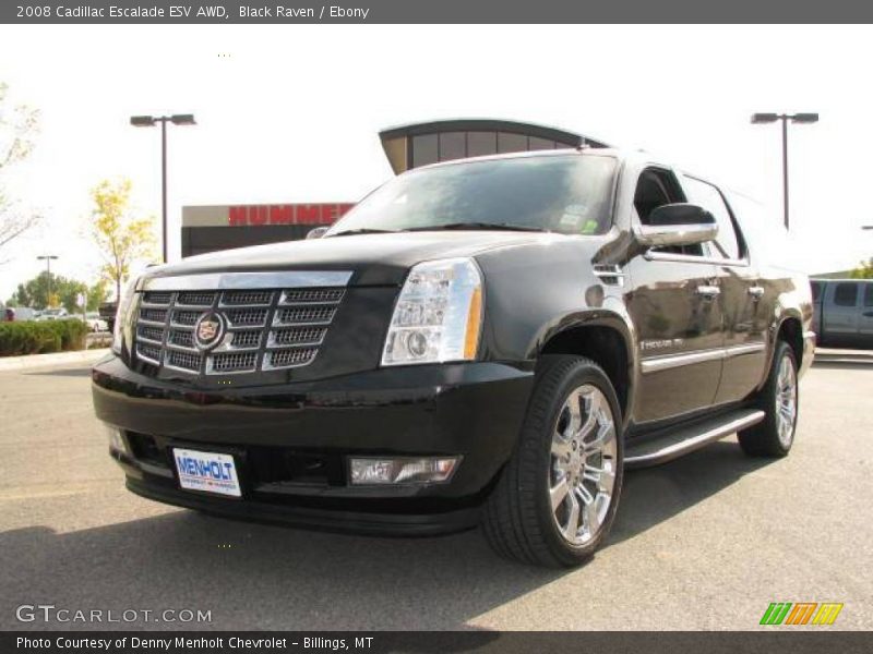 Black Raven / Ebony 2008 Cadillac Escalade ESV AWD