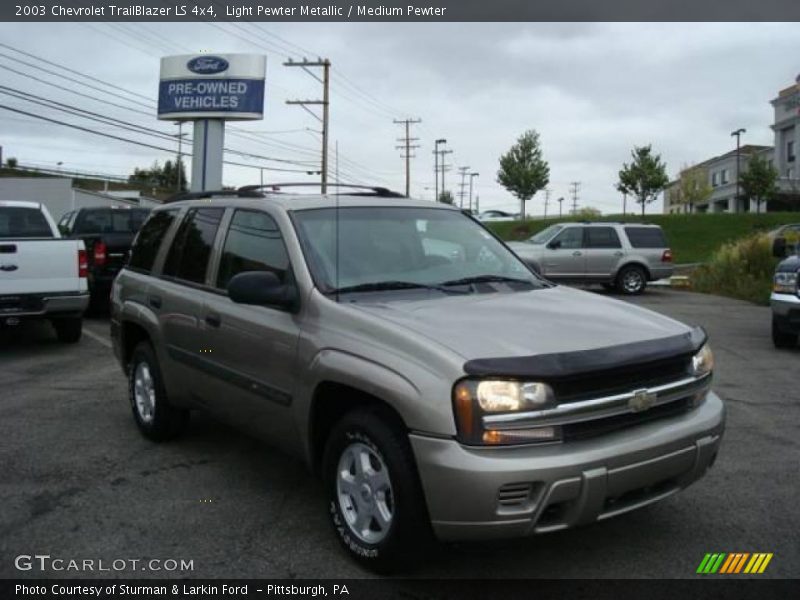 Light Pewter Metallic / Medium Pewter 2003 Chevrolet TrailBlazer LS 4x4