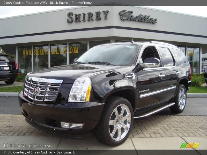 Black Raven / Ebony/Ebony 2009 Cadillac Escalade AWD