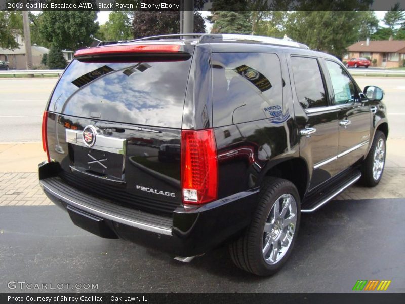 Black Raven / Ebony/Ebony 2009 Cadillac Escalade AWD