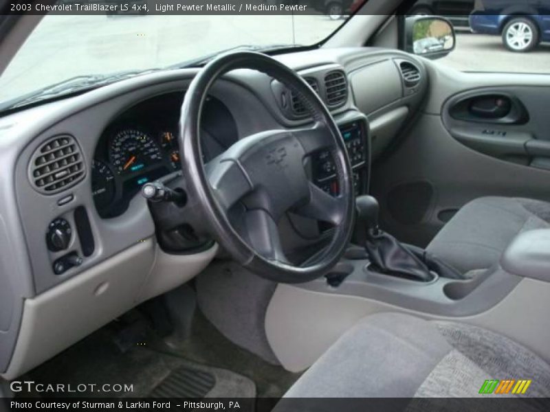 Light Pewter Metallic / Medium Pewter 2003 Chevrolet TrailBlazer LS 4x4
