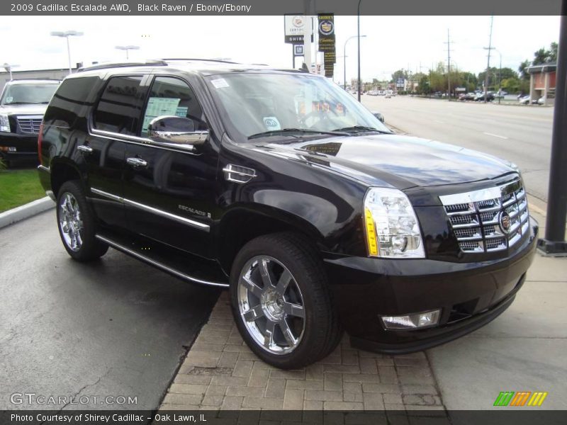 Black Raven / Ebony/Ebony 2009 Cadillac Escalade AWD