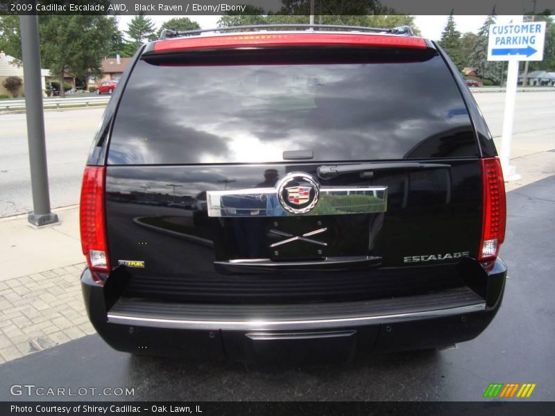 Black Raven / Ebony/Ebony 2009 Cadillac Escalade AWD