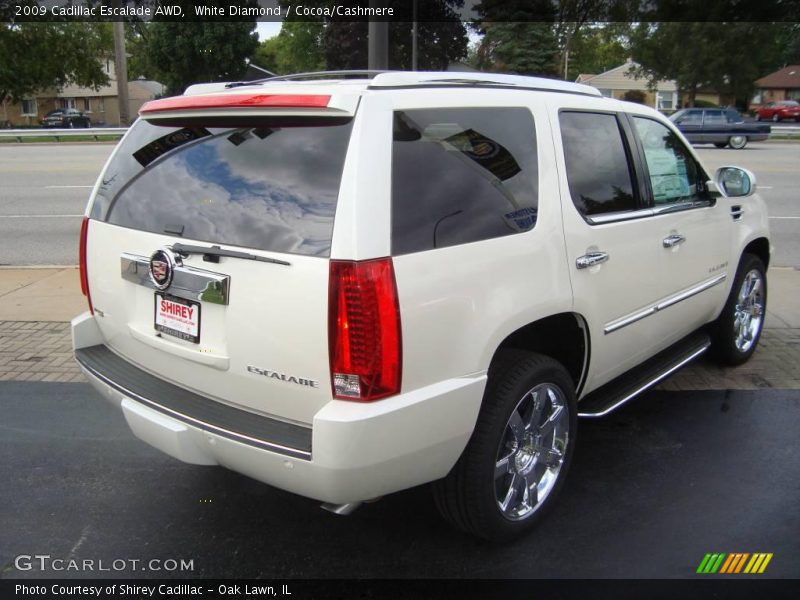 White Diamond / Cocoa/Cashmere 2009 Cadillac Escalade AWD