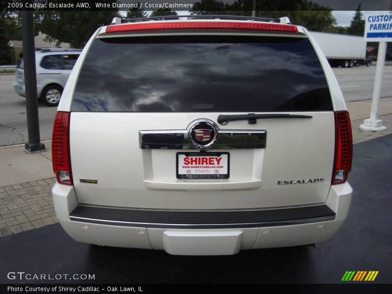 White Diamond / Cocoa/Cashmere 2009 Cadillac Escalade AWD