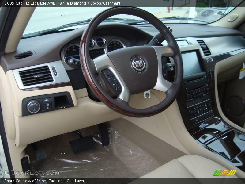 White Diamond / Cocoa/Cashmere 2009 Cadillac Escalade AWD