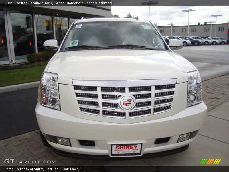 White Diamond / Cocoa/Cashmere 2009 Cadillac Escalade AWD