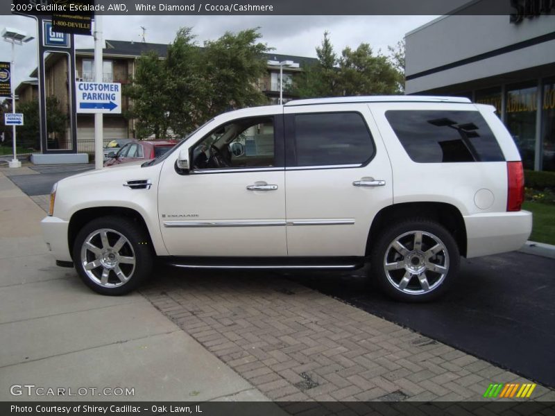 White Diamond / Cocoa/Cashmere 2009 Cadillac Escalade AWD