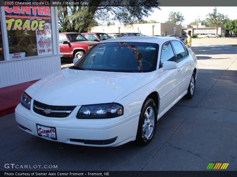 White / Medium Gray 2005 Chevrolet Impala LS