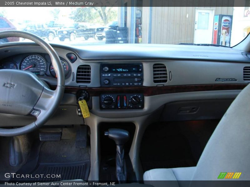 White / Medium Gray 2005 Chevrolet Impala LS