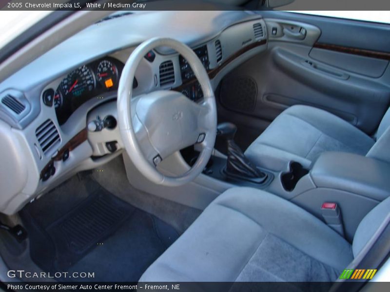 White / Medium Gray 2005 Chevrolet Impala LS