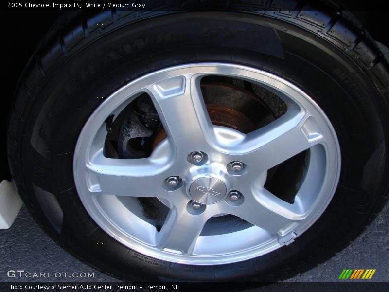 White / Medium Gray 2005 Chevrolet Impala LS