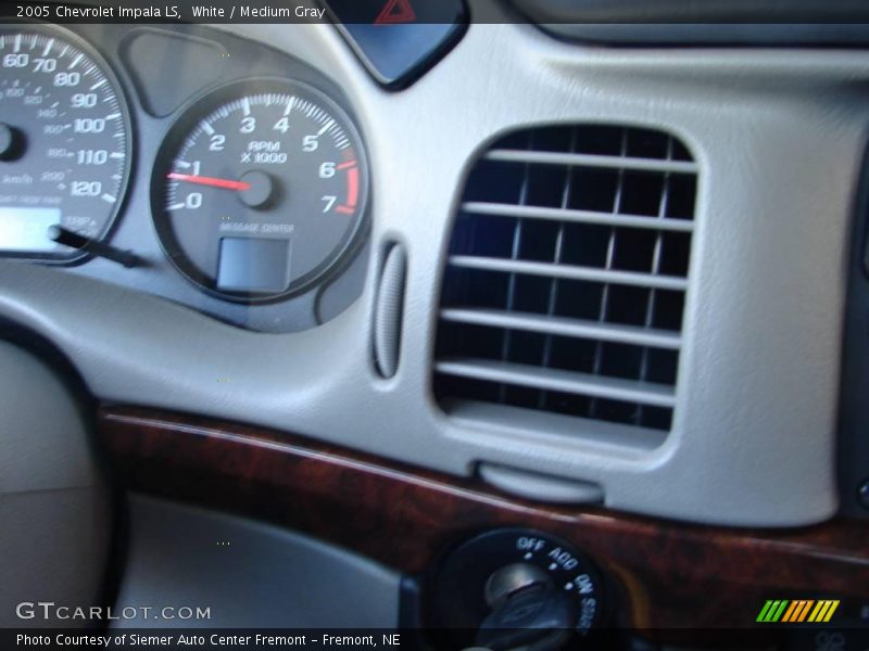 White / Medium Gray 2005 Chevrolet Impala LS