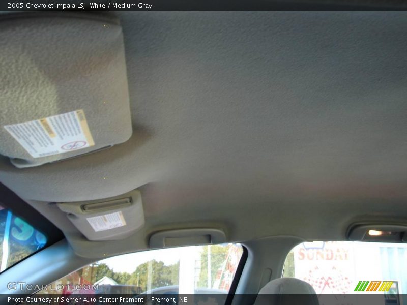 White / Medium Gray 2005 Chevrolet Impala LS