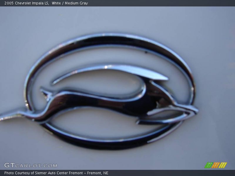 White / Medium Gray 2005 Chevrolet Impala LS