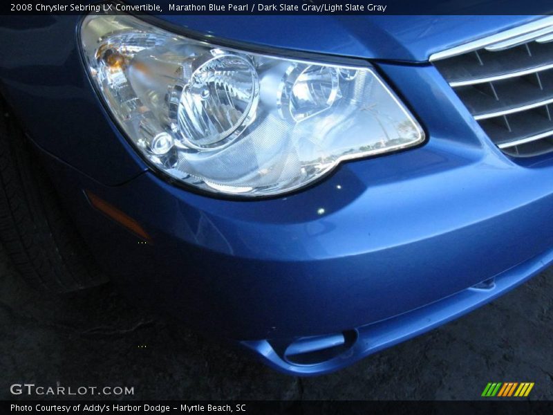 Marathon Blue Pearl / Dark Slate Gray/Light Slate Gray 2008 Chrysler Sebring LX Convertible