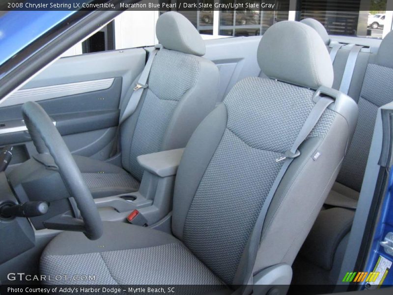 Marathon Blue Pearl / Dark Slate Gray/Light Slate Gray 2008 Chrysler Sebring LX Convertible