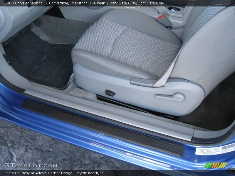 Marathon Blue Pearl / Dark Slate Gray/Light Slate Gray 2008 Chrysler Sebring LX Convertible