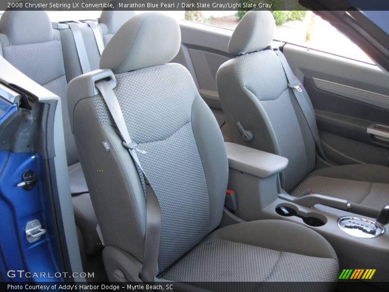 Marathon Blue Pearl / Dark Slate Gray/Light Slate Gray 2008 Chrysler Sebring LX Convertible