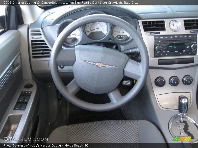 Marathon Blue Pearl / Dark Slate Gray/Light Slate Gray 2008 Chrysler Sebring LX Convertible