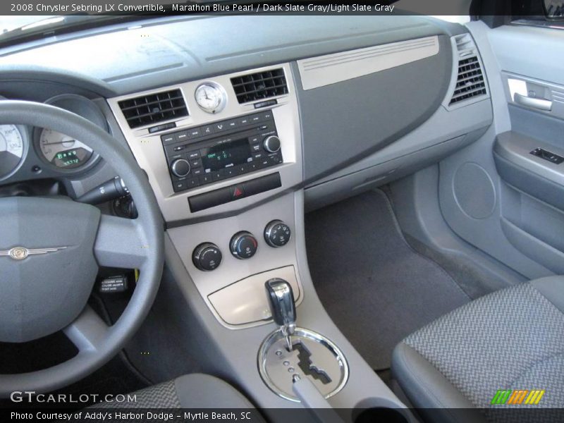 Marathon Blue Pearl / Dark Slate Gray/Light Slate Gray 2008 Chrysler Sebring LX Convertible