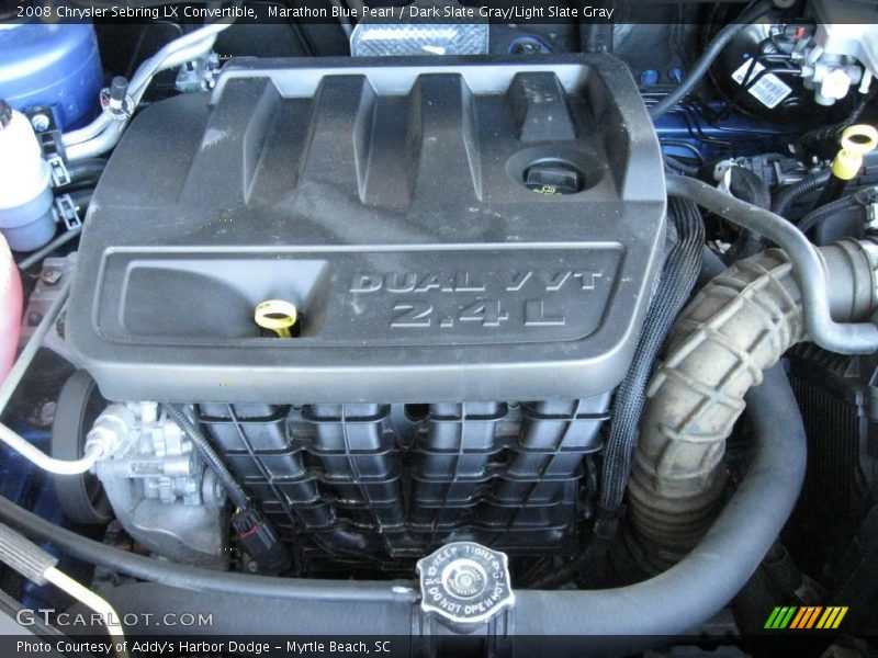 Marathon Blue Pearl / Dark Slate Gray/Light Slate Gray 2008 Chrysler Sebring LX Convertible