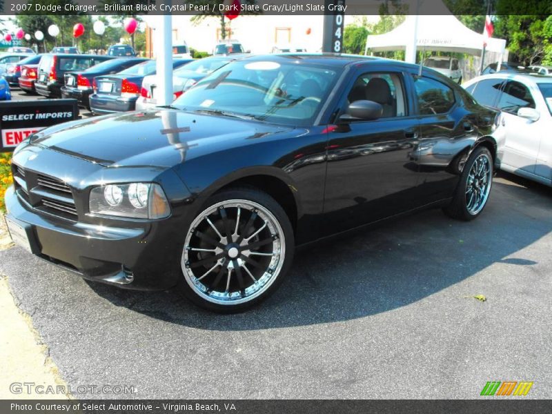 Brilliant Black Crystal Pearl / Dark Slate Gray/Light Slate Gray 2007 Dodge Charger