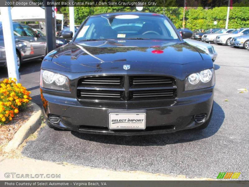 Brilliant Black Crystal Pearl / Dark Slate Gray/Light Slate Gray 2007 Dodge Charger