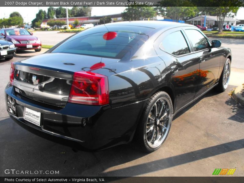 Brilliant Black Crystal Pearl / Dark Slate Gray/Light Slate Gray 2007 Dodge Charger
