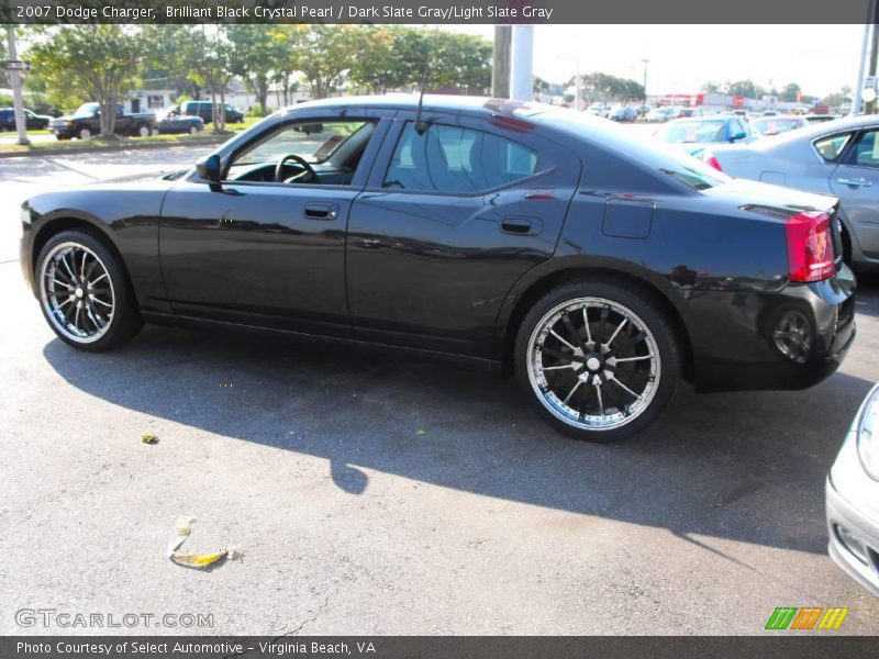 Brilliant Black Crystal Pearl / Dark Slate Gray/Light Slate Gray 2007 Dodge Charger