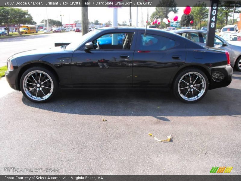 Brilliant Black Crystal Pearl / Dark Slate Gray/Light Slate Gray 2007 Dodge Charger