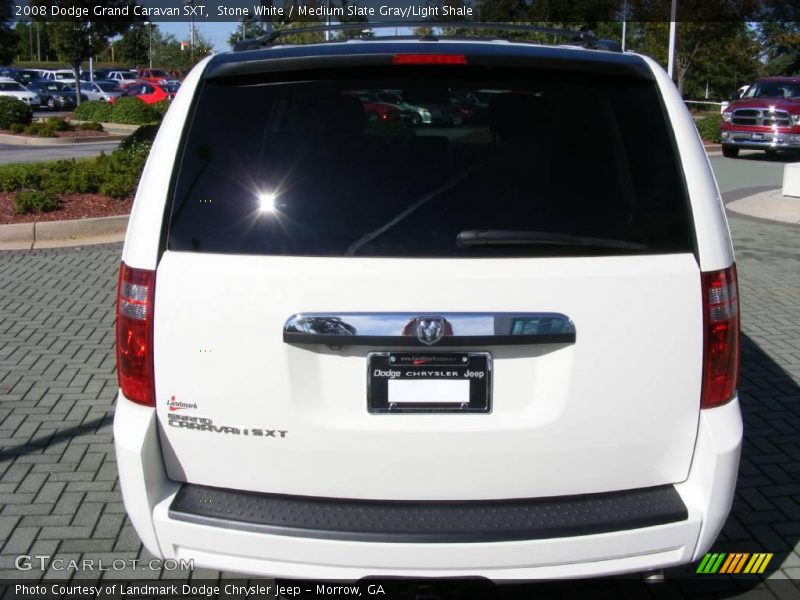 Stone White / Medium Slate Gray/Light Shale 2008 Dodge Grand Caravan SXT
