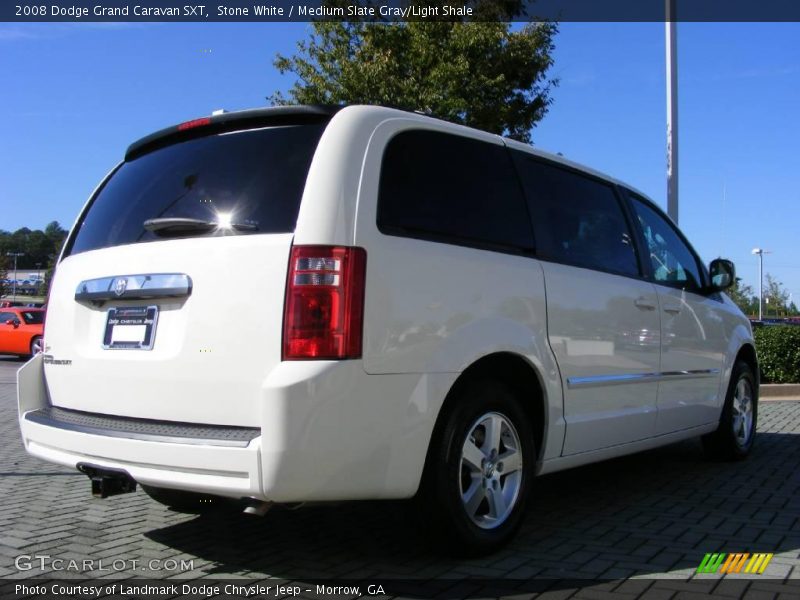 Stone White / Medium Slate Gray/Light Shale 2008 Dodge Grand Caravan SXT